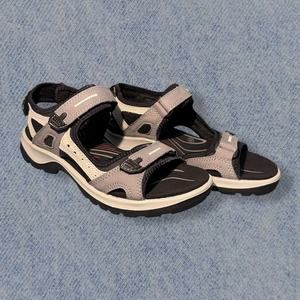 ECCO Women’s Offroad Sport Sandals - Gray & Black - Size 8